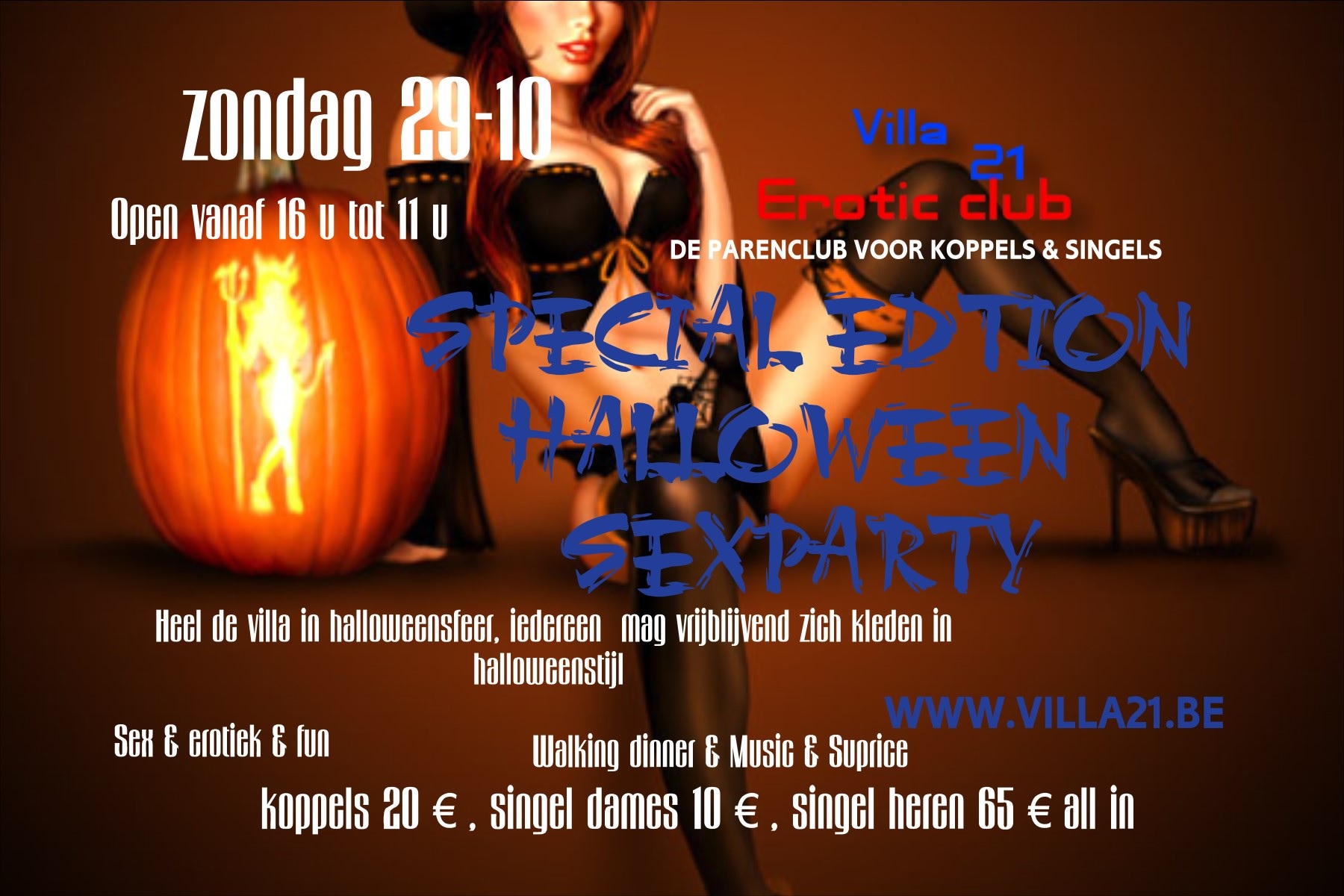 Zondag Limited Edition Halloween SEX party