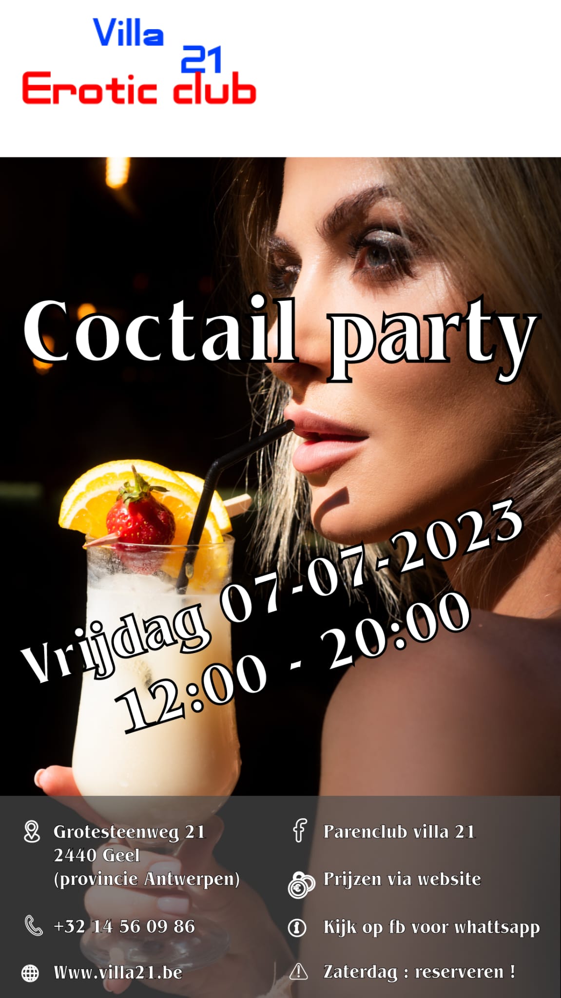 VRIJDAG: Cocktail Party