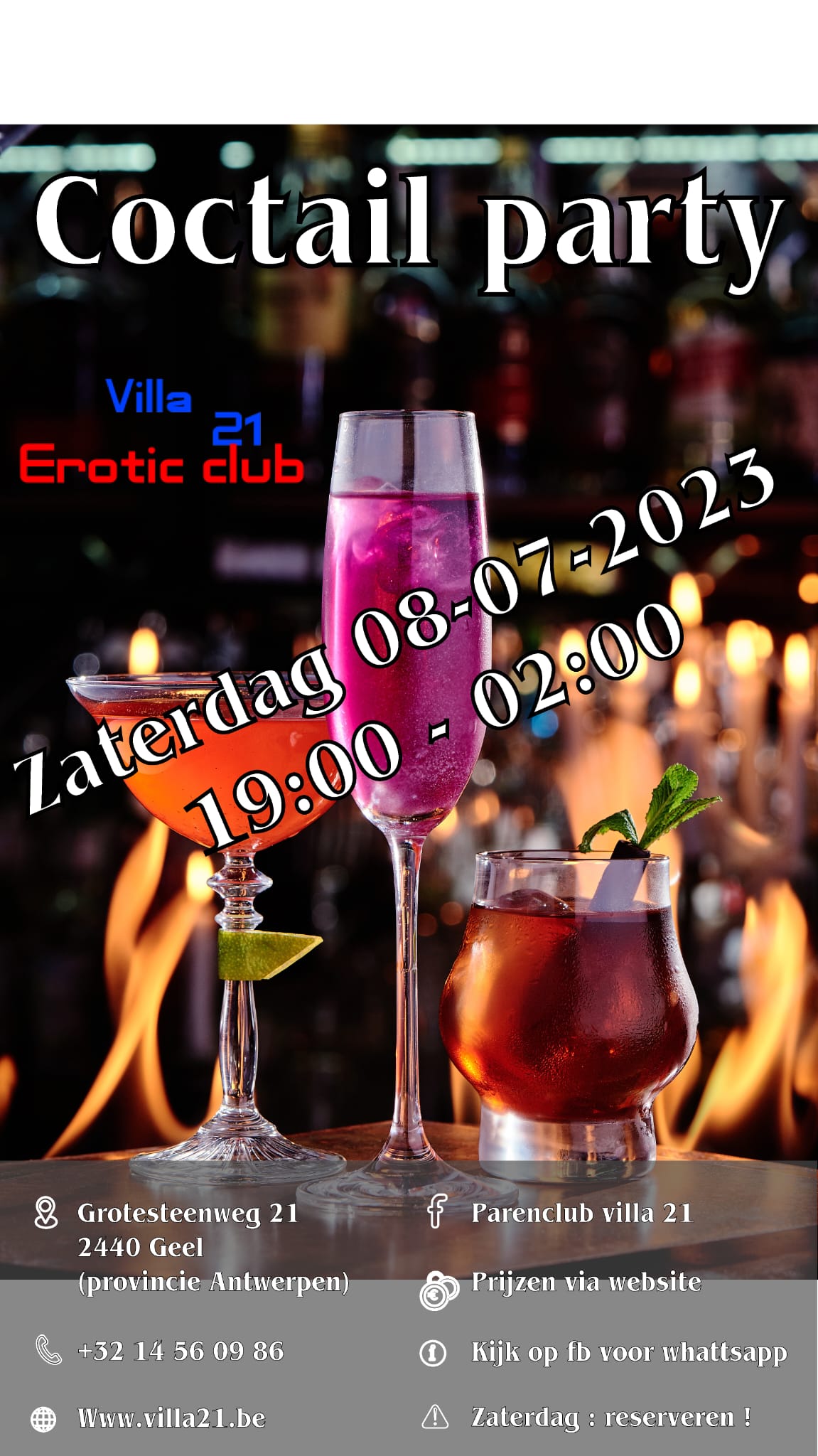 ZATERDAG: Cocktail Party