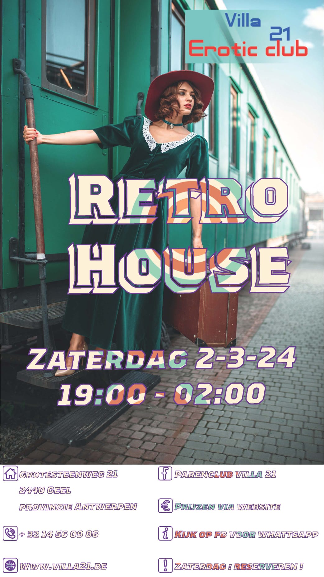 ZATERDAG: Retro House Party!