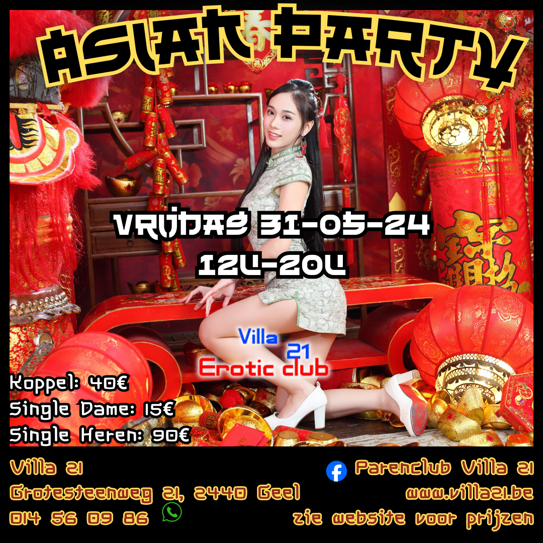 Asian Party Vrijdag