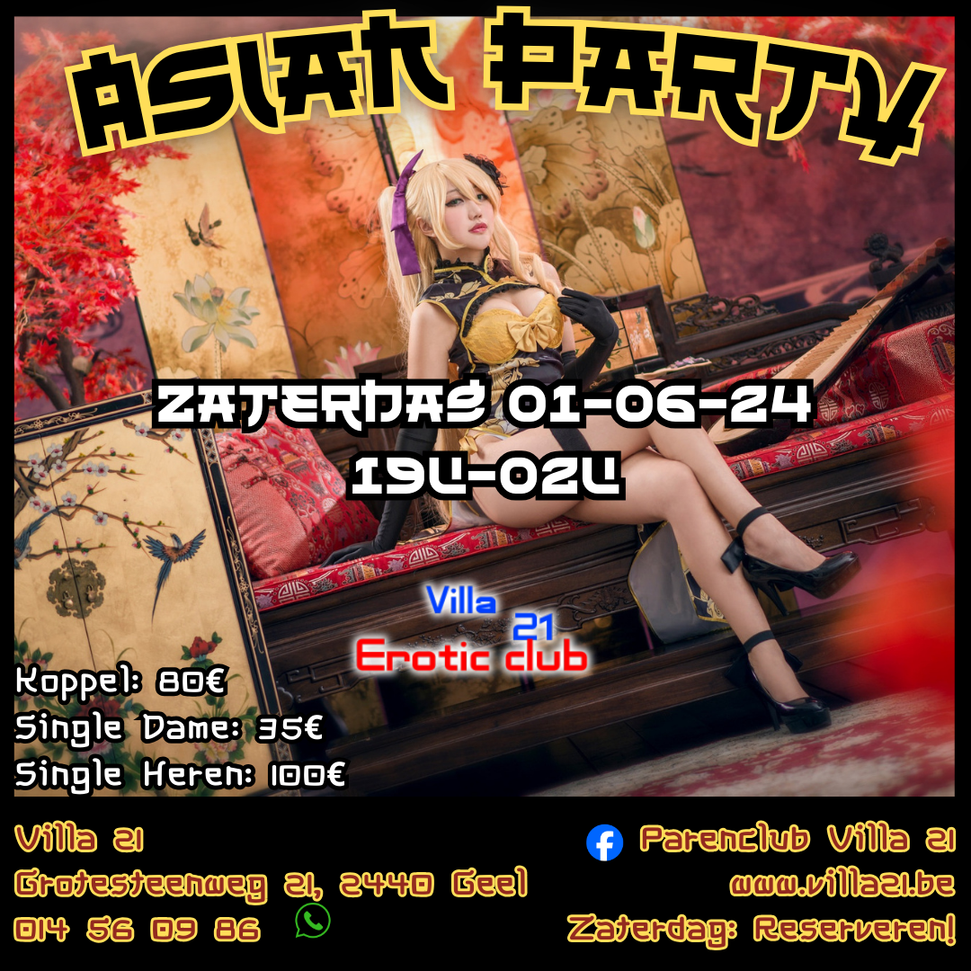 Asian Party Zaterdag