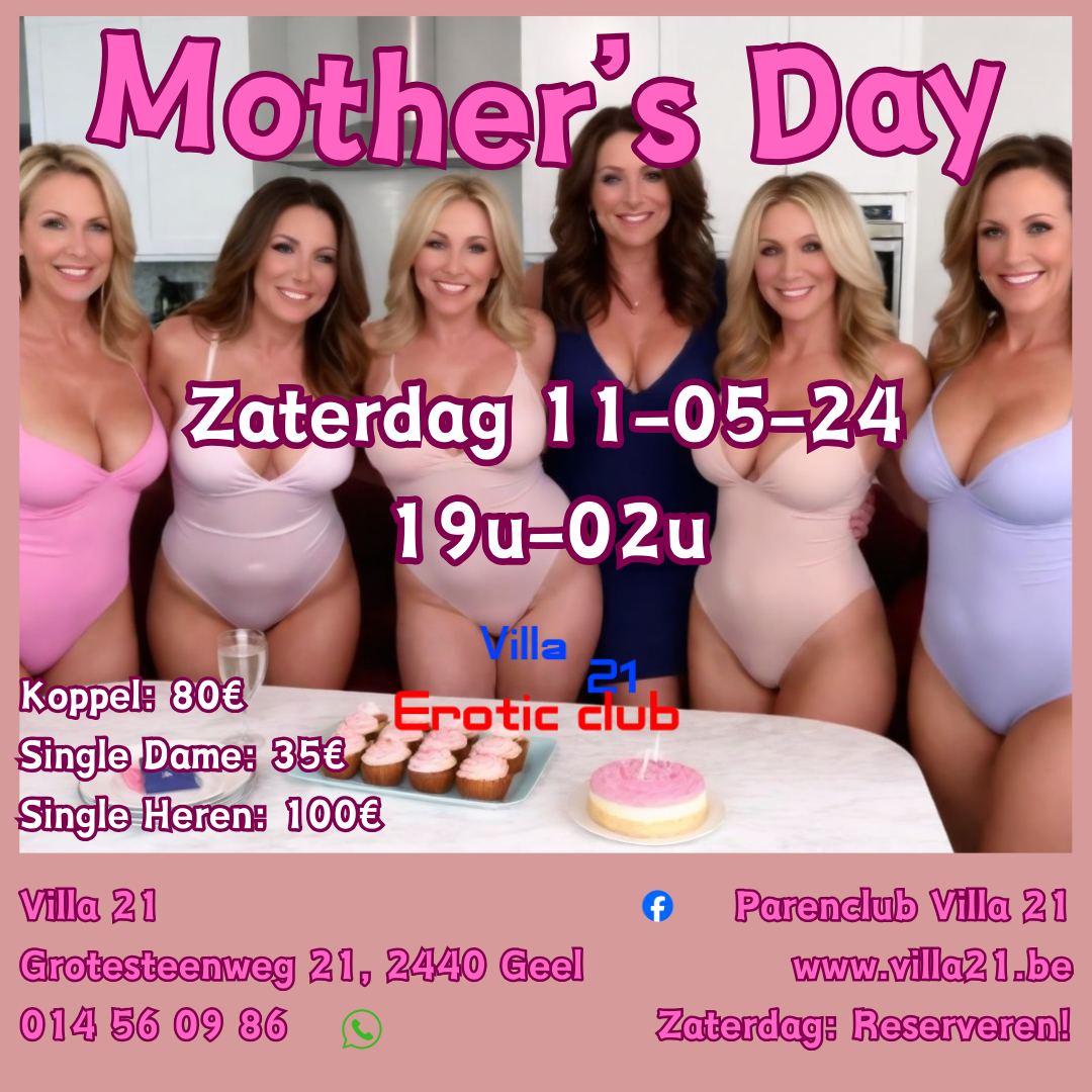 ZATERDAG: Mother’s Day!