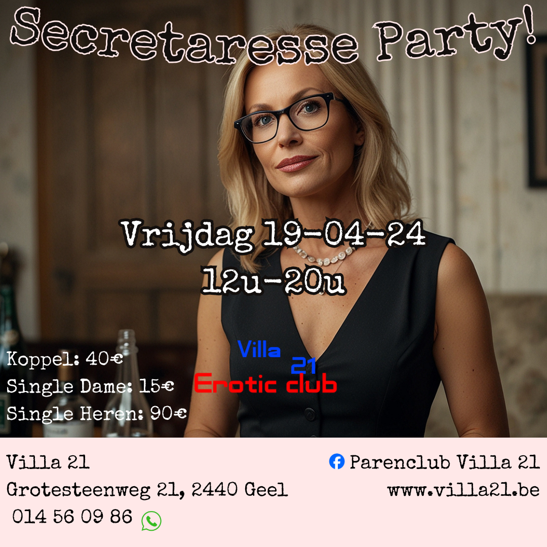 VRIJDAG: Secretaresse Party!