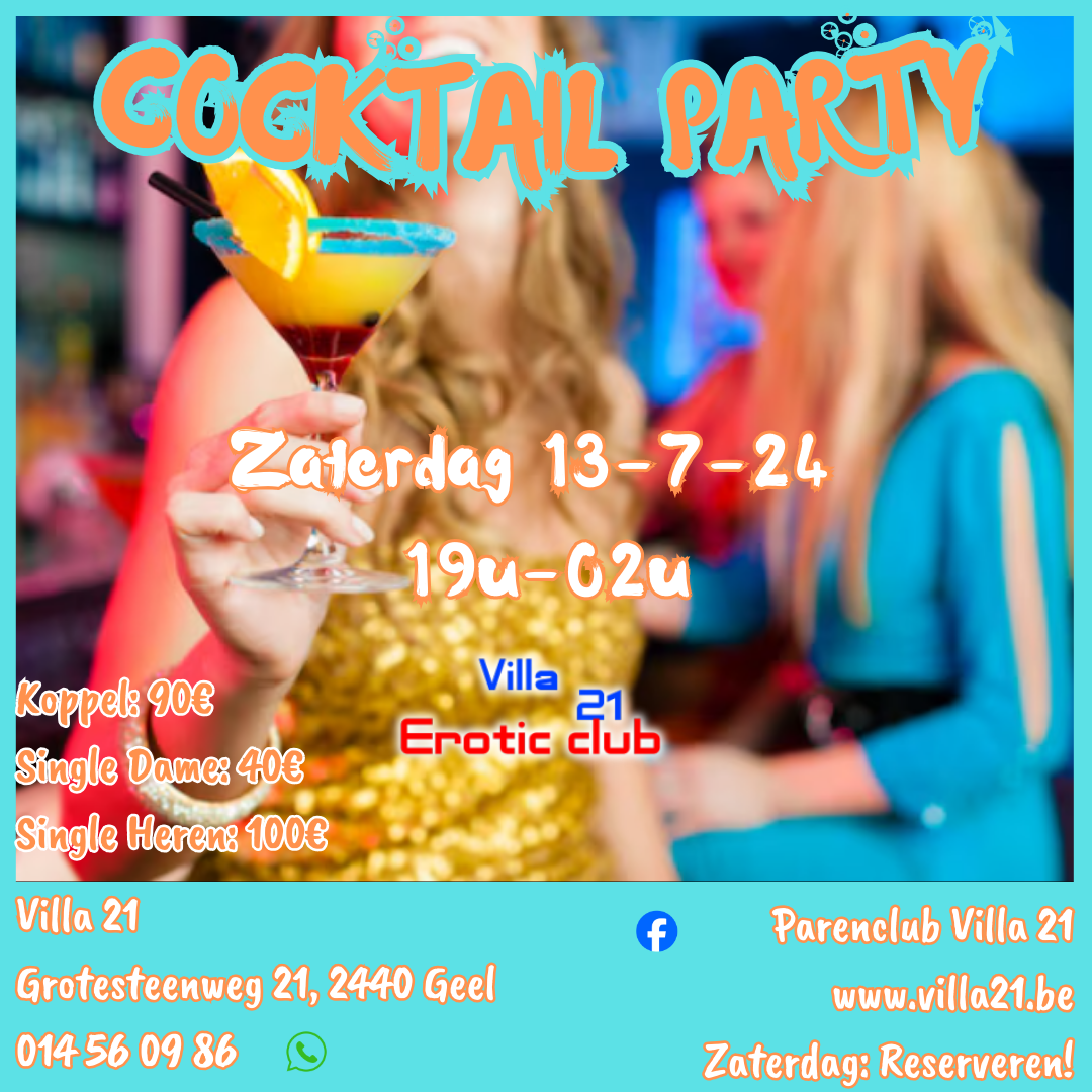 Cocktail Party Zaterdag