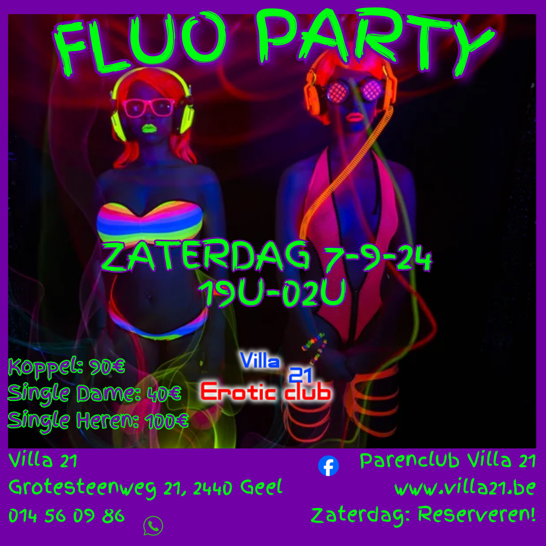 fluo party zaterdag