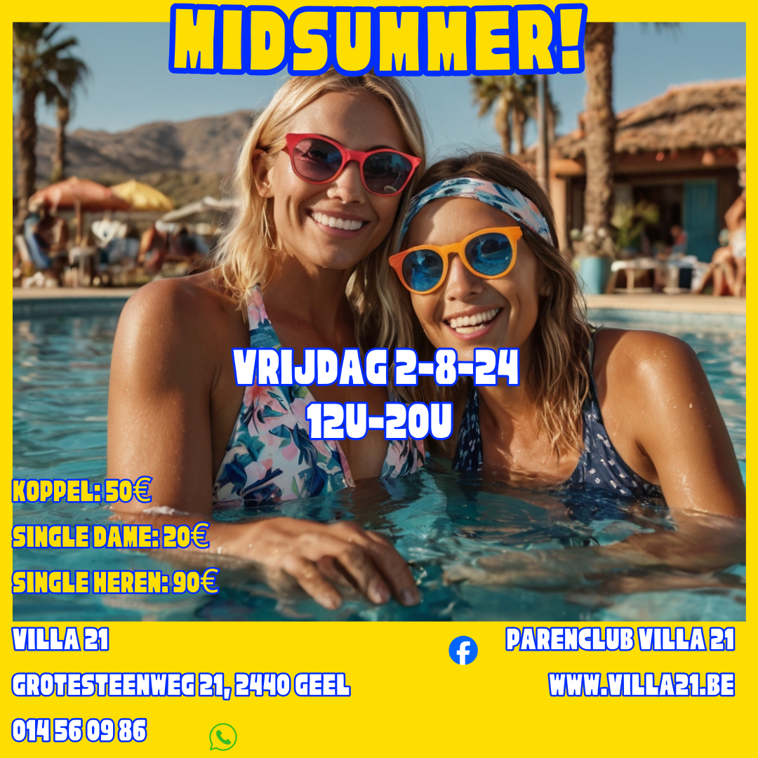 VRIJDAG: Midsummer Party!