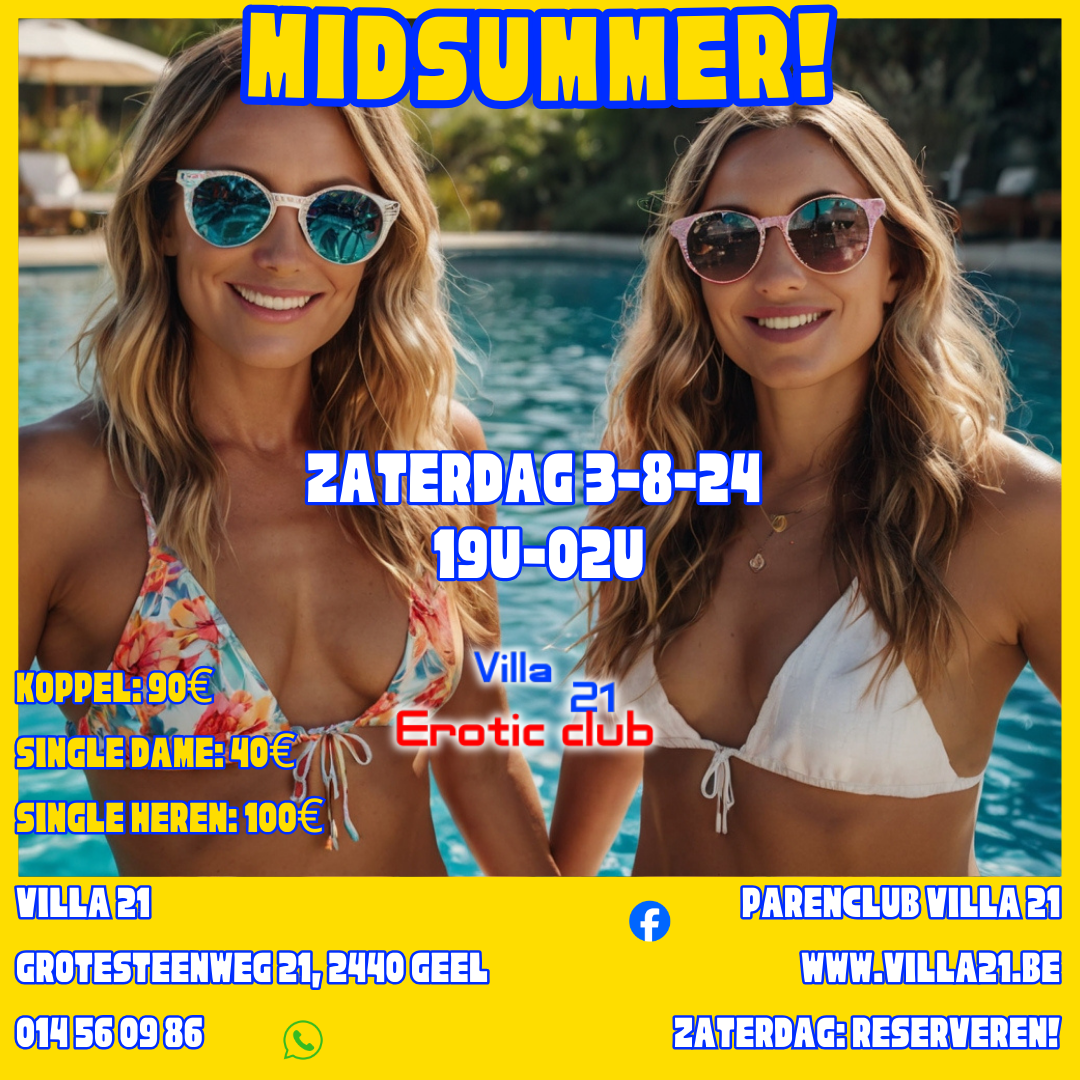 ZATERDAG: Midsummer Party!