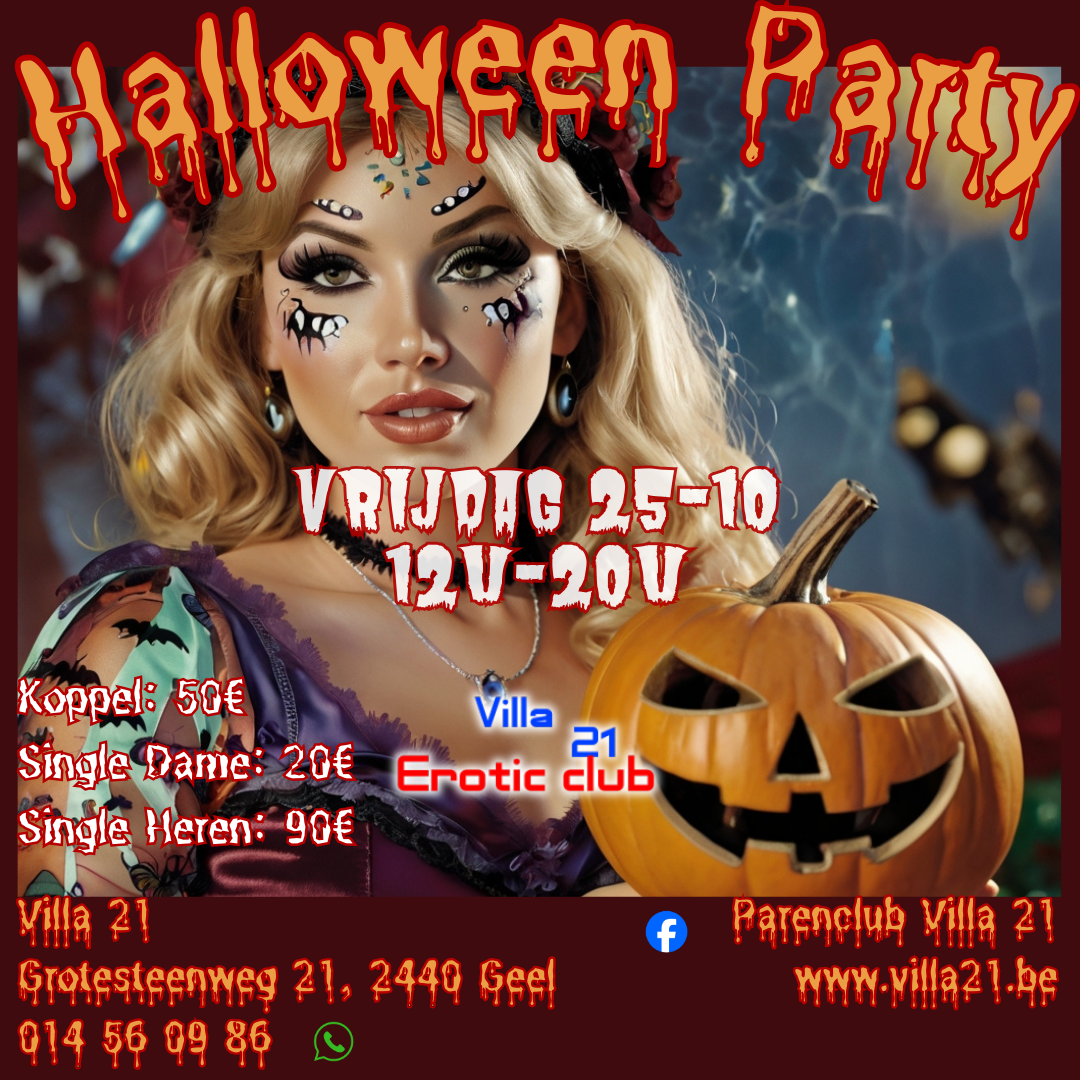 VRIJDAG: Halloween Party!