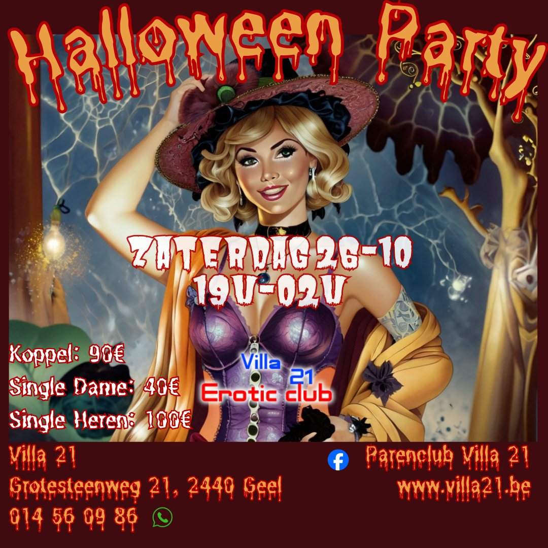 ZATERDAG: Halloween Party!